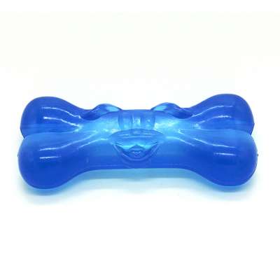 Dog toy durable interactive chew pet toy high quality TPR colorful dog toy bone PTB21034