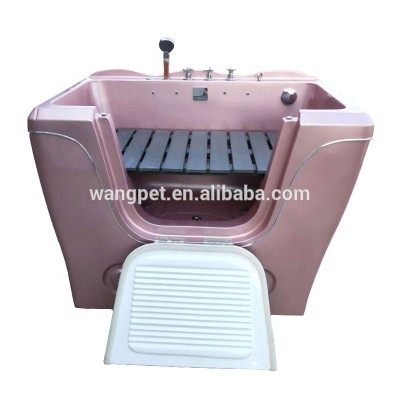 dog grooming tub Open door dog bathtub massage machine pet spa washer tub dense bubbles with air tight door 1.3m