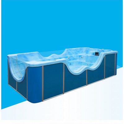 S007 big size baby bath tub baby spa swimming pools fiberglass pool for sale 4m children spa pool